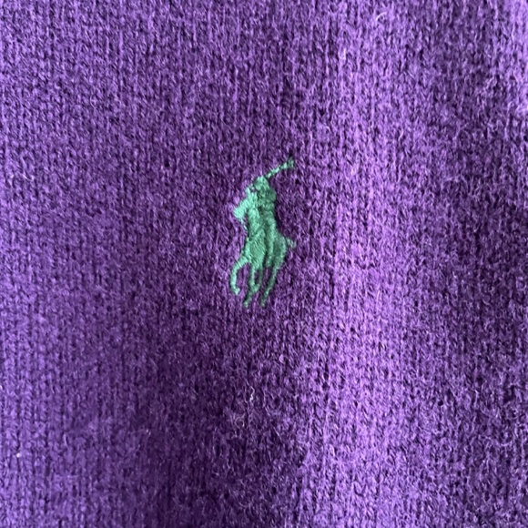 Polo by Ralph Lauren Lambswool V-Neck Sweater. - Picture 4 of 7